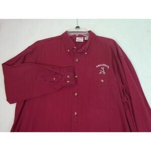 Arkansas Razorbacks Shirt Men's XL Maroon  Long Sleeve CADRE ATHLETICS HOG